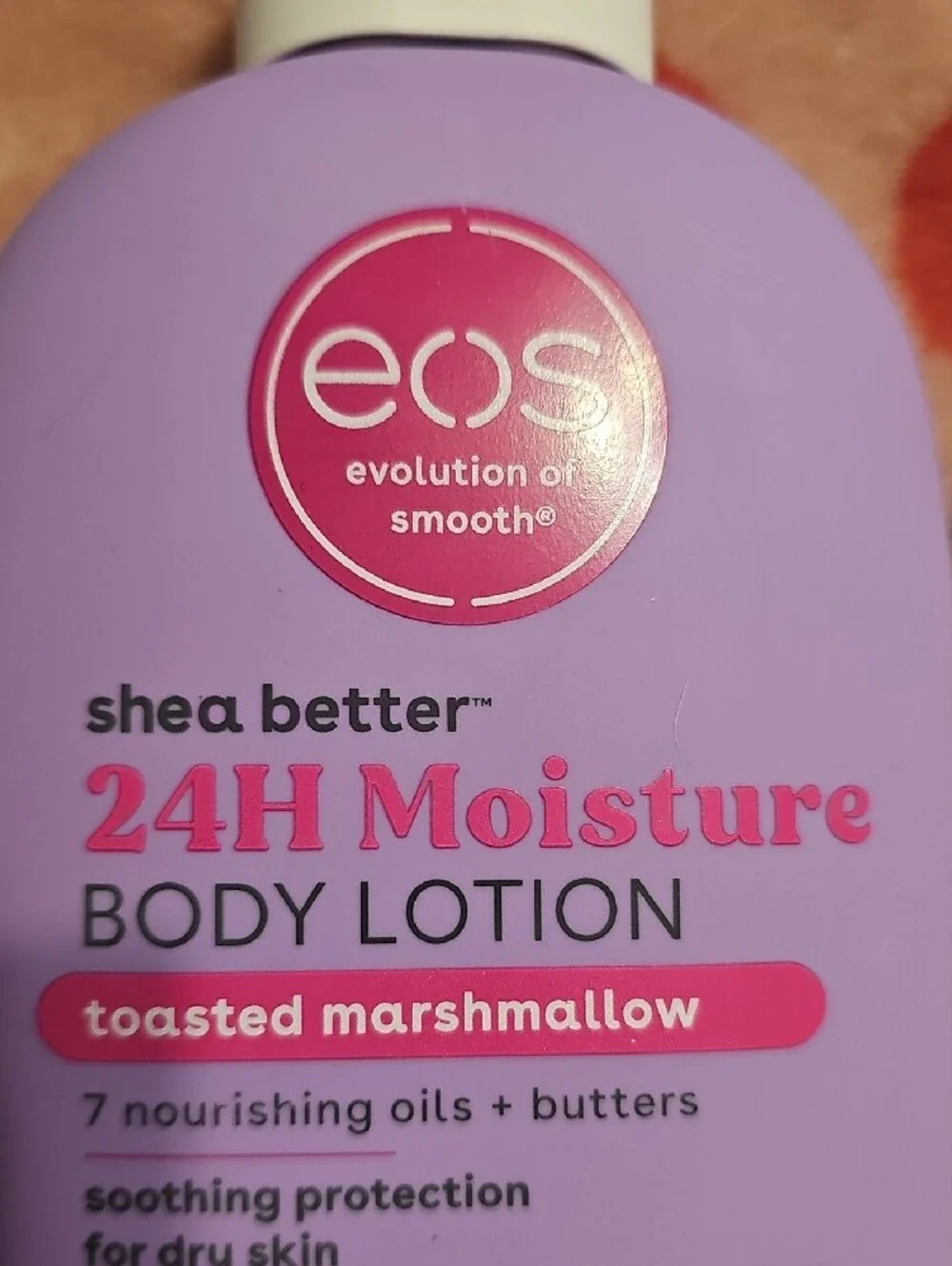 eos Purple Shea Better 24H Moisture Body Lotion - Toasted Marshmallow Scent